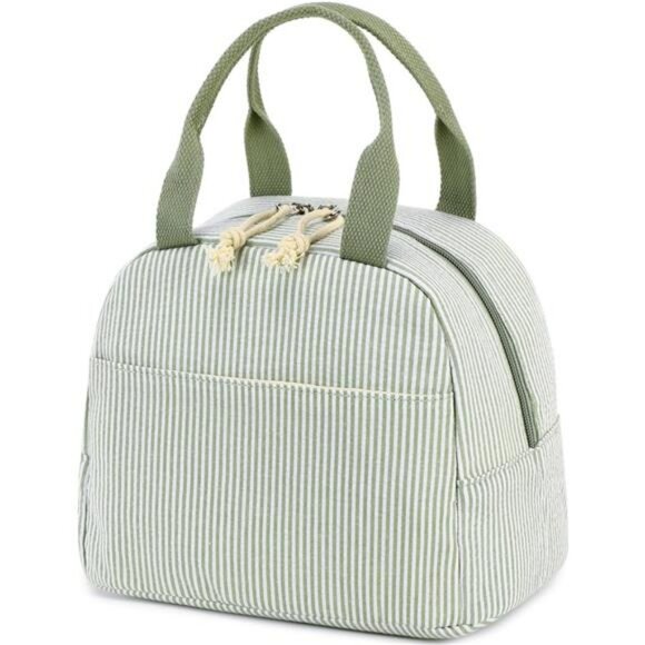 Large Insulated Lunch Bag Cooler Tote Reusable Lunchbox for Work Picnic Travel - Picture 1 of 7